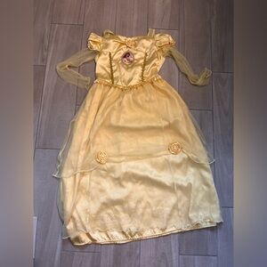 Girls Disney store belle princess ball gown size 7/8